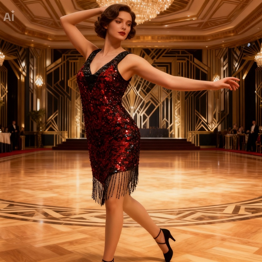 1920s Great Gatsby Halloween costume   size L